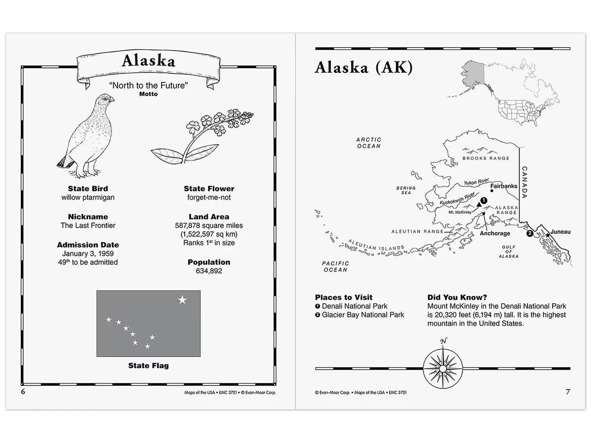 Maps of the USA Workbook - US 3914