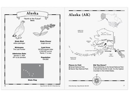 Maps of the USA Workbook - US 3914