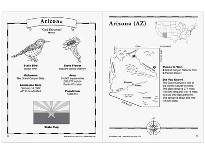 Maps of the USA Workbook - US 3914