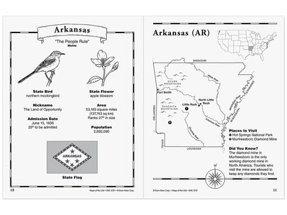 Maps of the USA Workbook - US 3914