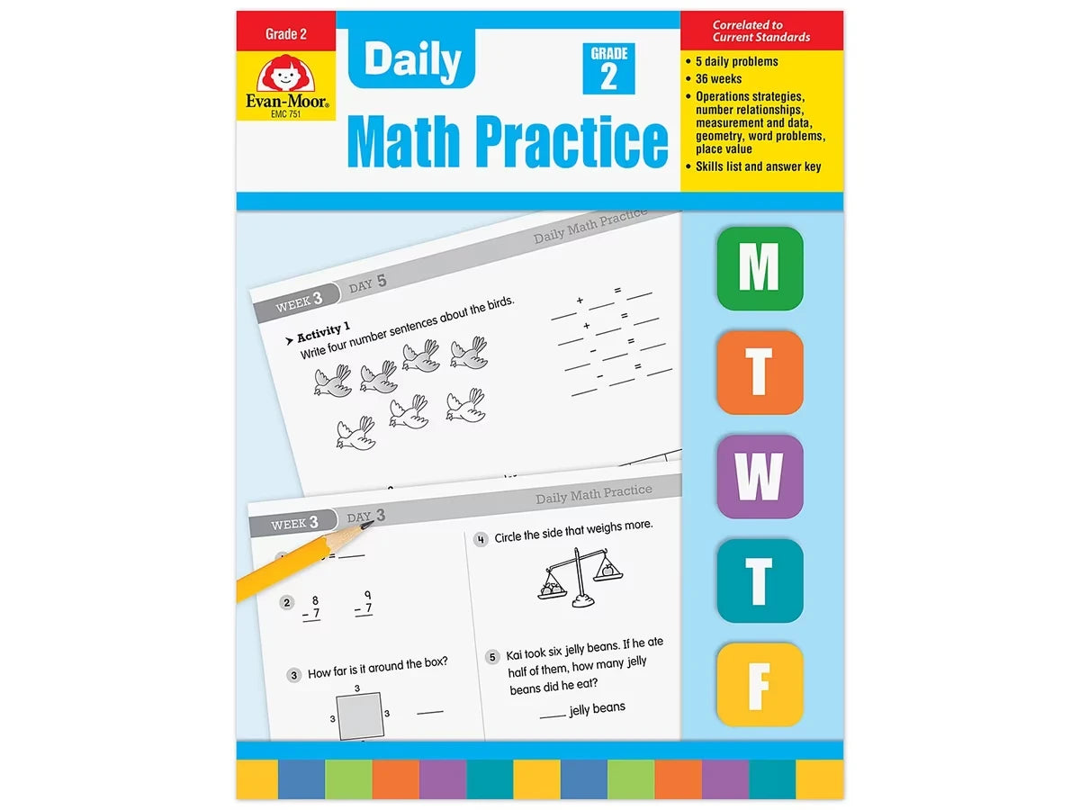 Daily Math Practice Workbook - Gr. 2 - US 8716