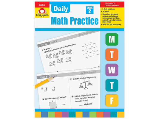 Daily Math Practice Workbook - Gr. 2 - US 8716