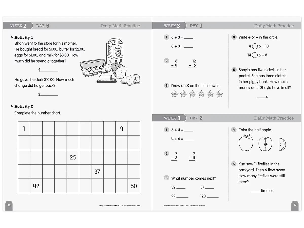 Daily Math Practice Workbook - Gr. 2 - US 8716