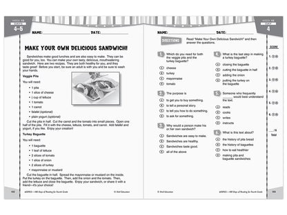 180 Days of Reading Workbook - Gr. 4 - US 5030