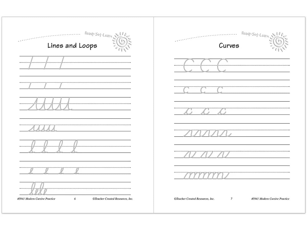 Modern Cursive Writing Practice Workbook - US 5315