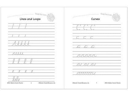 Modern Cursive Writing Practice Workbook - US 5315