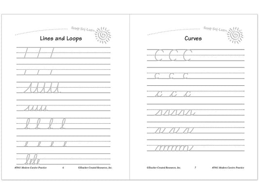 Modern Cursive Writing Practice Workbook - US 5315