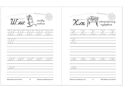 Modern Cursive Writing Practice Workbook - US 5315