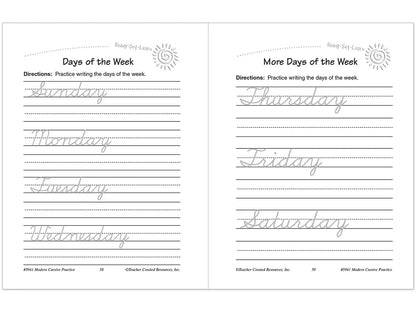 Modern Cursive Writing Practice Workbook - US 5315