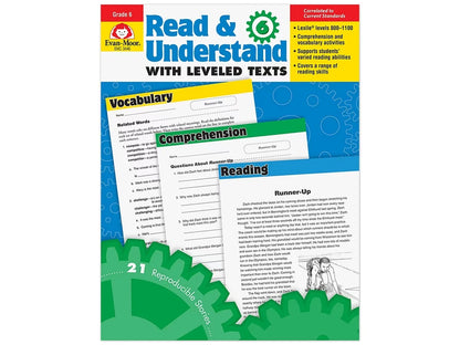 Read & Understand with Leveled Texts Workbook - Gr. 6 - US 3383