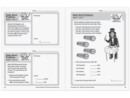 Daily Word Problems Workbook - Gr. 4 - US 5840