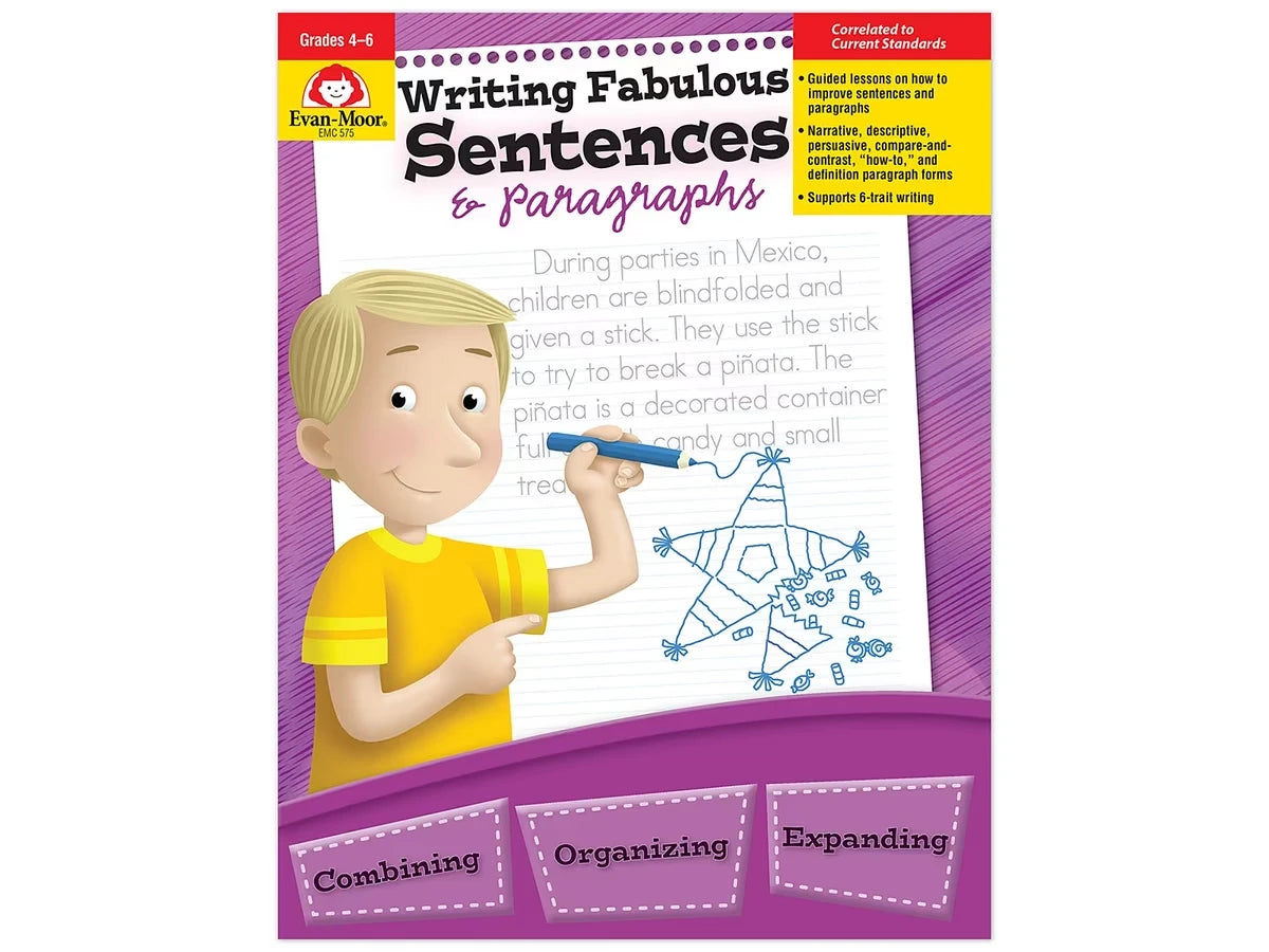 Writing Fabulous Sentences & Paragraphs Workbook - US 2899