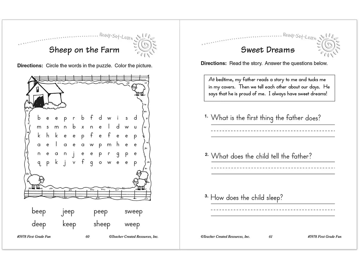 First-Grade Fun Workbook - US 5440