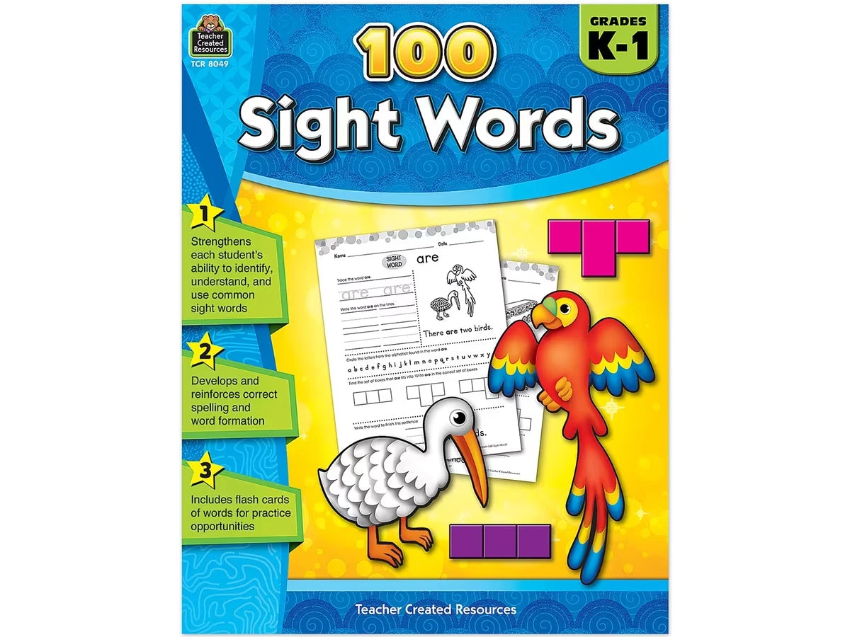 100 Sight-Words Workbook - K-Gr. 1 - US 9082