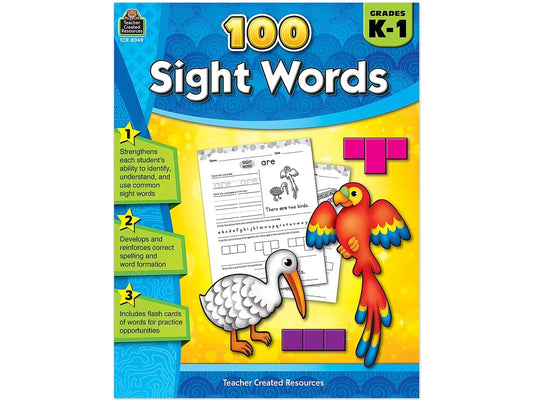 100 Sight-Words Workbook - K-Gr. 1 - US 9082