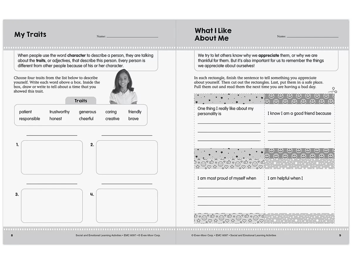 Social and Emotional Learning Activity Workbook - Gr. 3-4 - US 8714