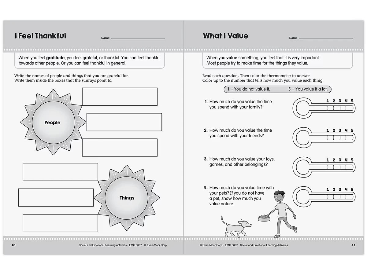 Social and Emotional Learning Activity Workbook - Gr. 3-4 - US 8714