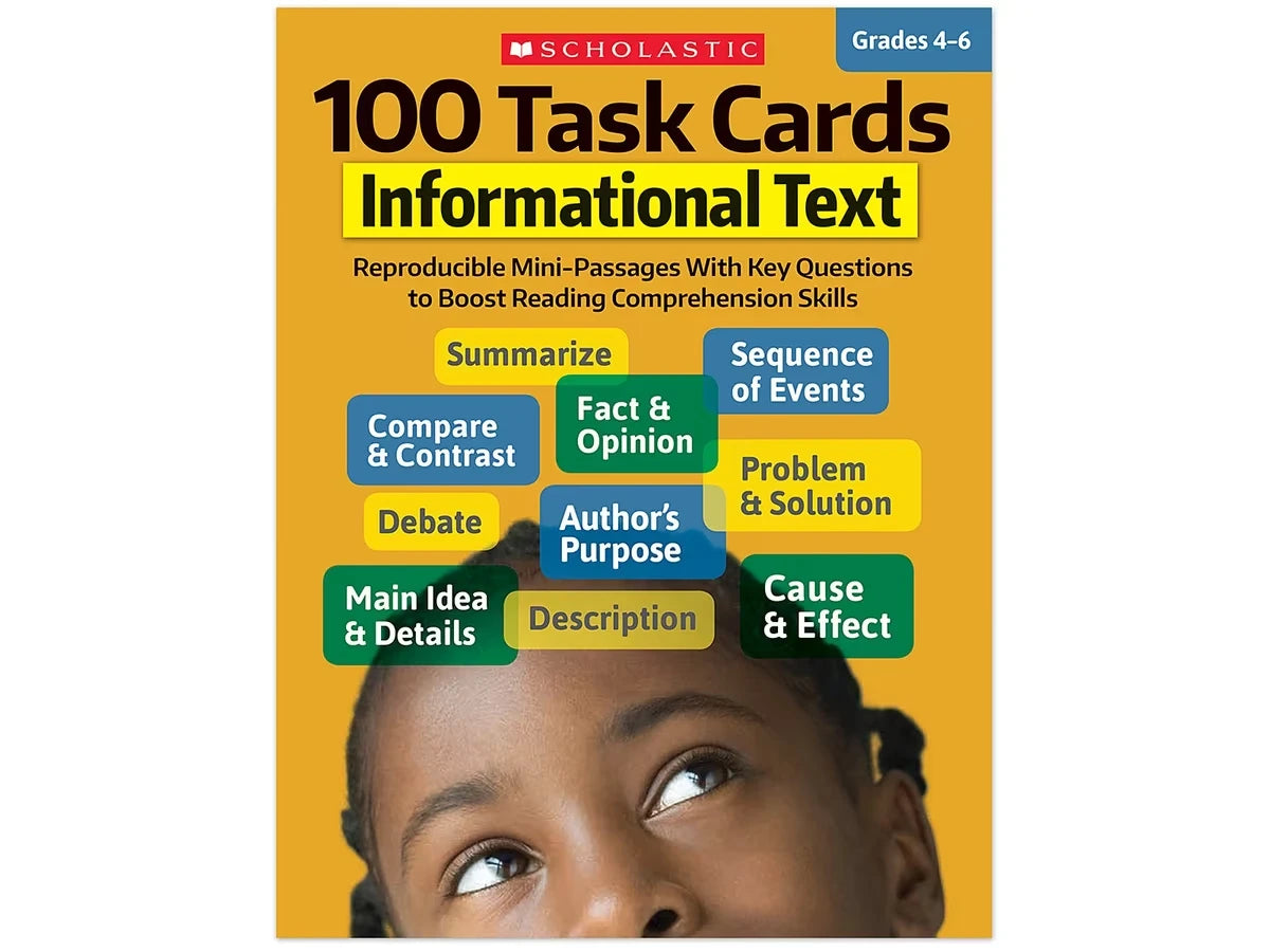 Informational Text 100 Task Cards Workbook - US 7219