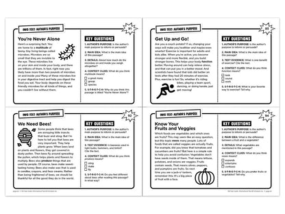 Informational Text 100 Task Cards Workbook - US 7219