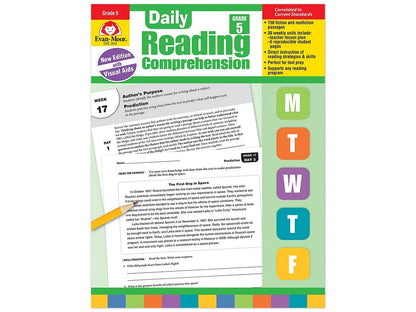 Daily Reading Comprehension Activities Workbook - Gr. 5 - US 4977