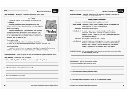 Daily Reading Comprehension Activities Workbook - Gr. 5 - US 4977