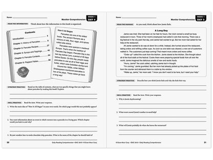 Daily Reading Comprehension Activities Workbook - Gr. 5 - US 4977