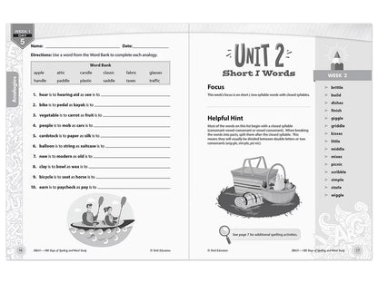 180 Days of Spelling Workbook - Gr. 3 - US 8907