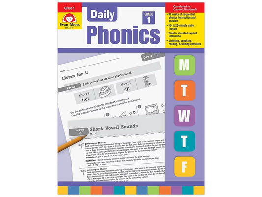 Daily Phonics Workbook - Gr. 1 - US 9661