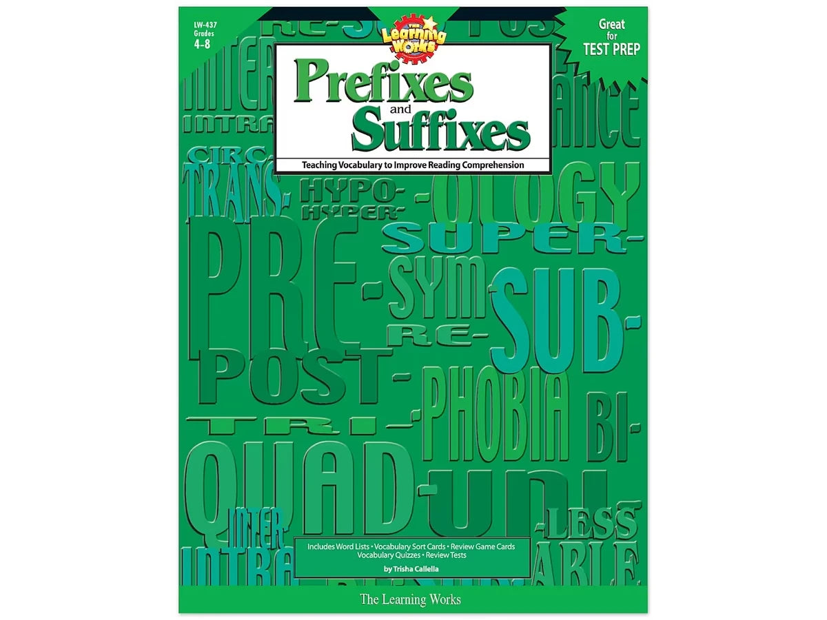 Prefixes & Suffixes Workbook - US 8550