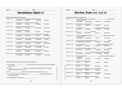 Prefixes & Suffixes Workbook - US 8550