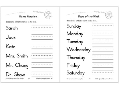 Letter Practice Workbook - US 7007