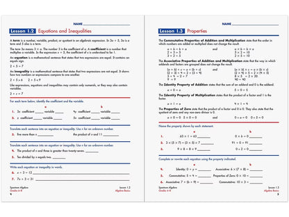 Spectrum® Algebra Workbook - US 3938