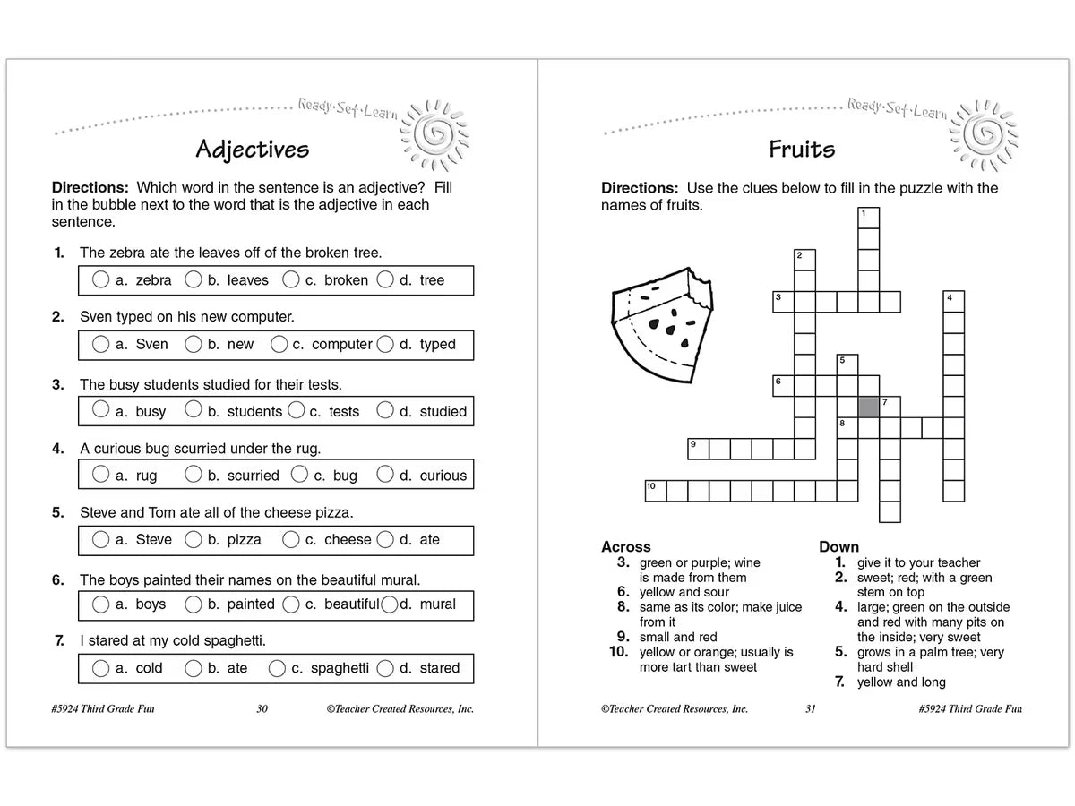 Third-Grade Fun Workbook - US 3449