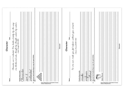 Cursive Writing Practice with Inspiring Quotes Workbook - US 5655