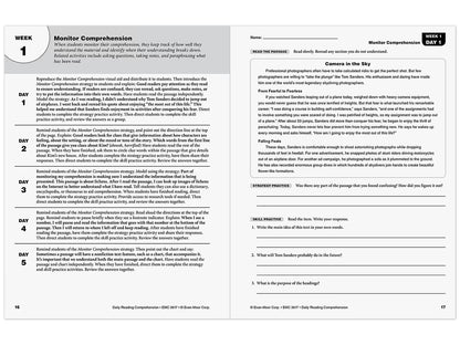 Daily Reading Comprehension Activities Workbook - Gr. 7 - US 9364