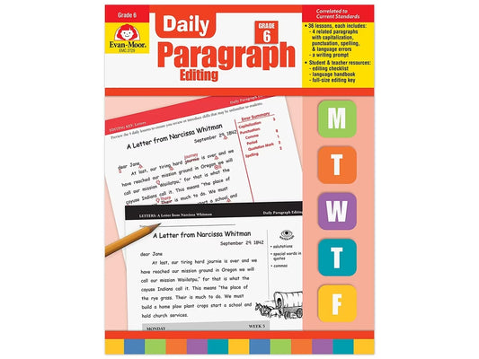 Daily Paragraph Editing Workbook - Gr. 6 - US 3060