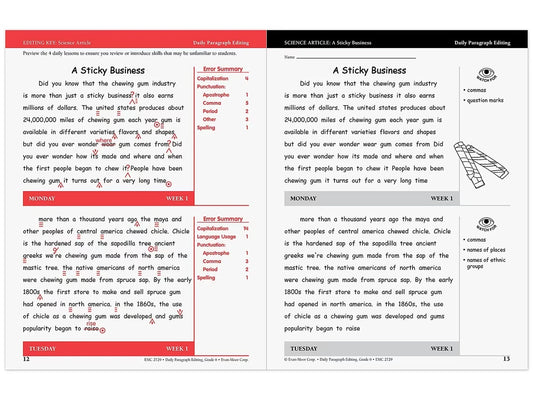 Daily Paragraph Editing Workbook - Gr. 6 - US 3060