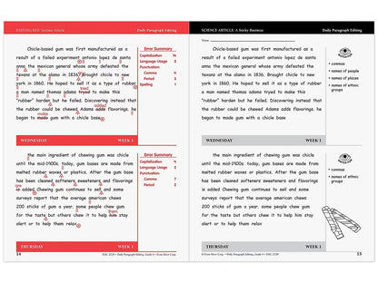 Daily Paragraph Editing Workbook - Gr. 6 - US 3060