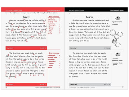 Daily Paragraph Editing Workbook - Gr. 6 - US 3060