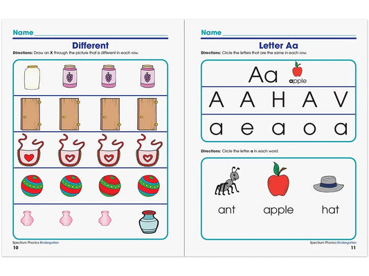 Spectrum® Phonics Workbook - Kindergarten - US 1443