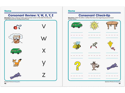 Spectrum® Phonics Workbook - Kindergarten - US 1443