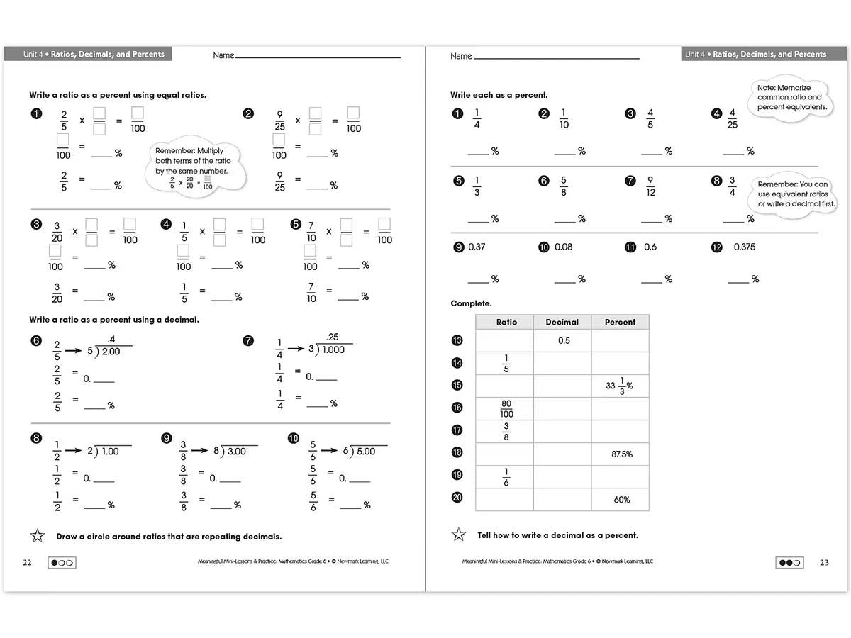 Mathematics Workbook - Gr. 6 - US 6083