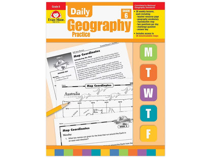 Daily Geography Practice Workbook - Gr. 6 - US 2210