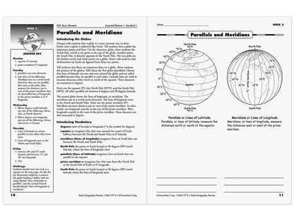 Daily Geography Practice Workbook - Gr. 6 - US 2210