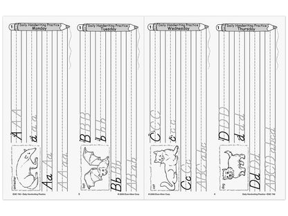Modern Manuscript Daily Handwriting Practice Workbook - US 3992