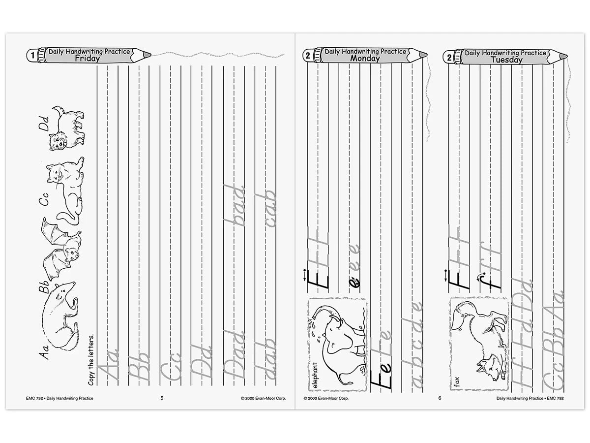Modern Manuscript Daily Handwriting Practice Workbook - US 3992