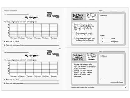 Daily Word Problems Workbook - Gr. 3 - US 9662