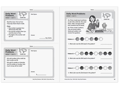Daily Word Problems Workbook - Gr. 3 - US 9662
