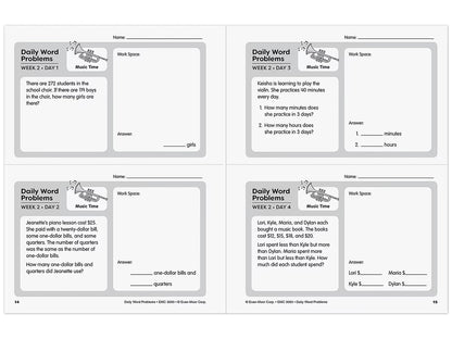 Daily Word Problems Workbook - Gr. 3 - US 9662