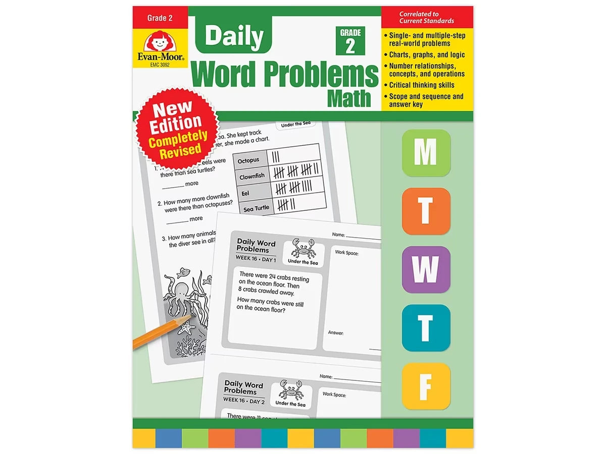 Daily Word Problems Workbook - Gr. 2 - US 3226